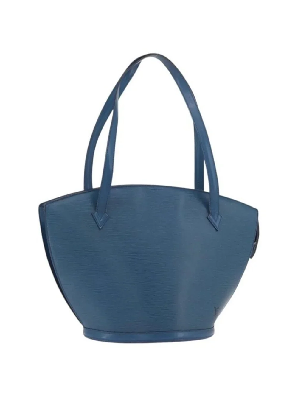 Authentic LOUIS VUITTON Epi Saint Jacques Shopping Shoulder Bag Blue M52275 LV